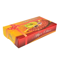 Miyo Ambalaj Çiğ Köfte Kutusu 250 gr 100 Adet | 12x15x4 cm Metalize Krome Karton | Baskılı Ambalaj