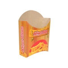 Miyo Ambalaj Açık Patates Cips Kutusu 3000'li Paket (1 Koli) | 11x12 cm