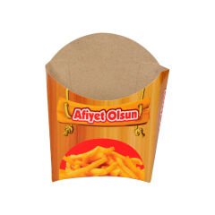 Miyo Ambalaj Açık Patates Cips Kutusu 1000'li Paket | 11x12 cm