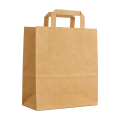 Miyo Ambalaj Düz Saplı Kraft Çanta 250'li Paket | Karton - 28x16x28 cm